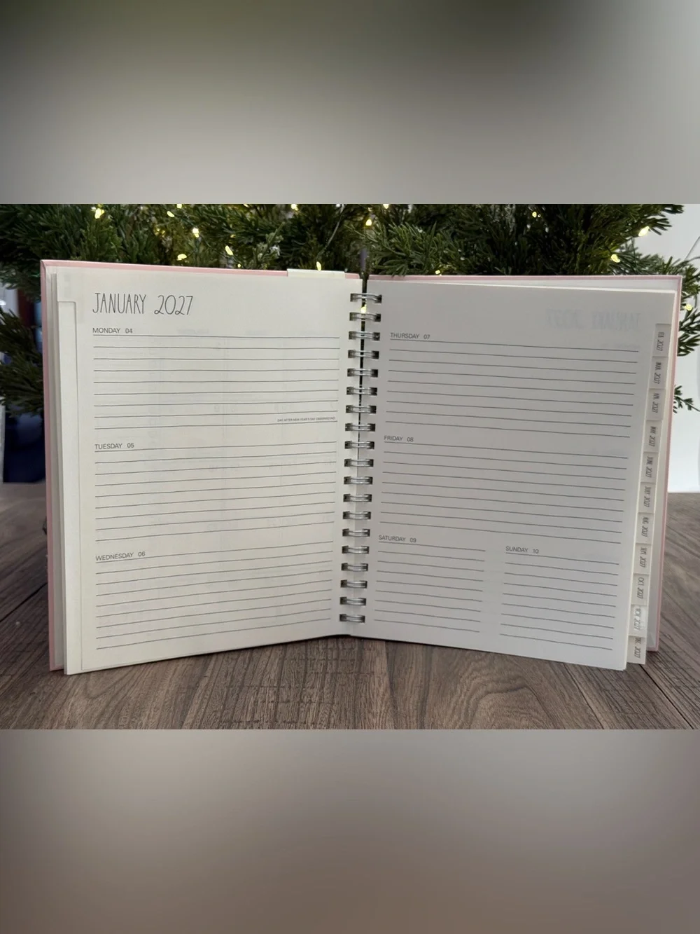Brand NEW w/Tags Rae Dunn MAKE IT HAPPEN 17 Month Spiral Planner Aug ‘26-Dec ‘27